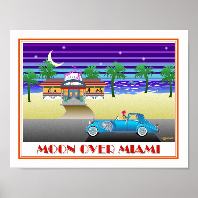 Poster Moon Over Miami (Devant)