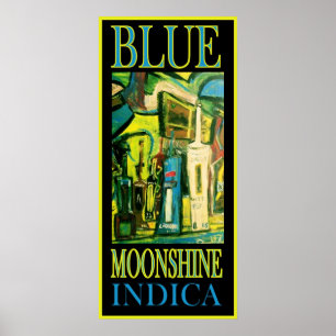 POSTER MOONSHINE BLEU INDICA