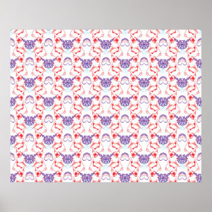 Poster Mopsmuster