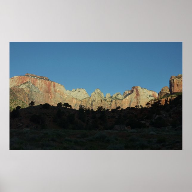 Poster Morning Red Rocks at Zion National Park (Devant)