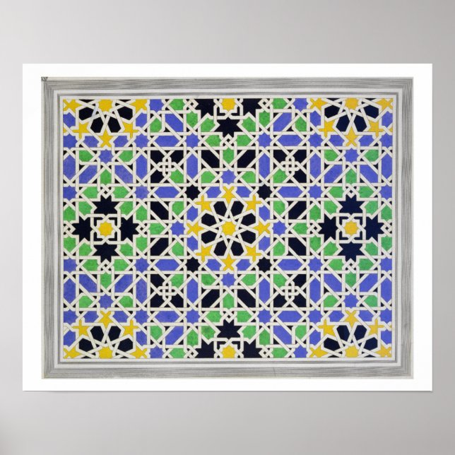 Poster Mosaïque au dado de la porte dans le hall des Deux (Devant)