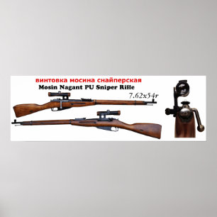 Poster Mosin Nagant PU Sniper 2ème guerre mondiale