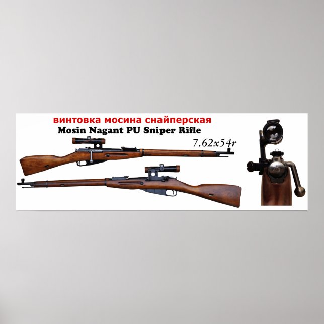 Poster Mosin Nagant PU Sniper 2ème guerre mondiale (Devant)