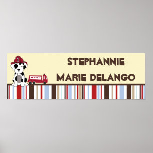 Poster Moteur d'incendie Nojo de bannière personnalisée 2