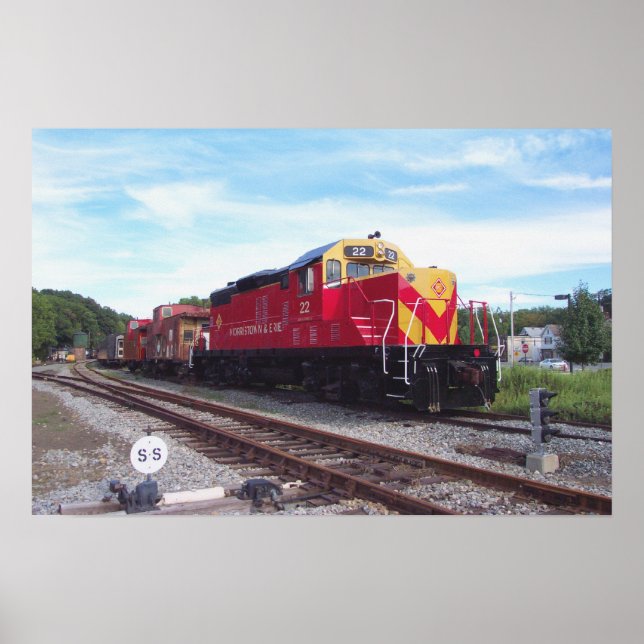 Poster Moteur ferroviaire Morristown et Erie # 22 (Devant)