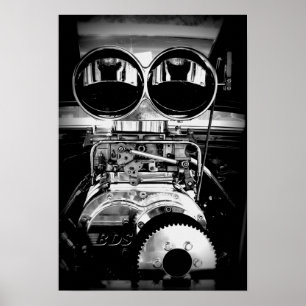 Poster moteur soufflé