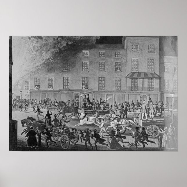 Poster Moteurs d'incendie de Londres (Devant)