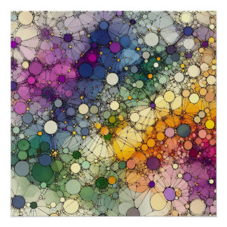 Poster Motif Abstrait 1 - AI - Oeuvre artistique