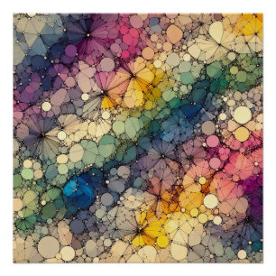 Poster Motif Abstrait 2 - AI - Oeuvre artistique