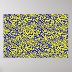 Poster Motif Abstrait de Lapis Lazuli