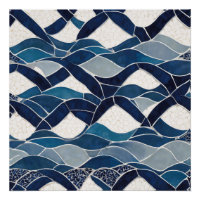 Motif blanc bleu 01