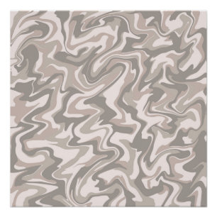 Poster Motif bohème tourbillon liquide marbre gris Hippie