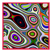 Motif d'abstraction coloré