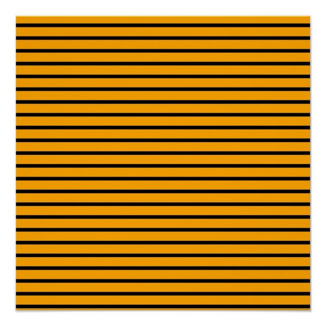 Poster Motif de bande jaune noir rétro (Devant)