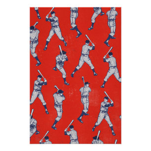 Poster Motif de baseball vintage