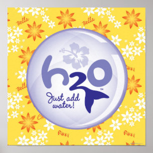 Poster Motif de nom jaune