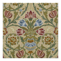 Motif de papier peint floral brocart de William Mo