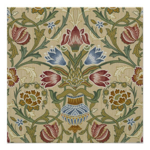 Poster Motif de papier peint floral brocart de William Mo