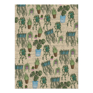 Poster Motif de plantes en pot