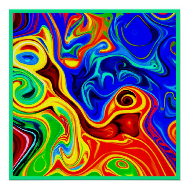 Poster Motif de style vif (Devant)