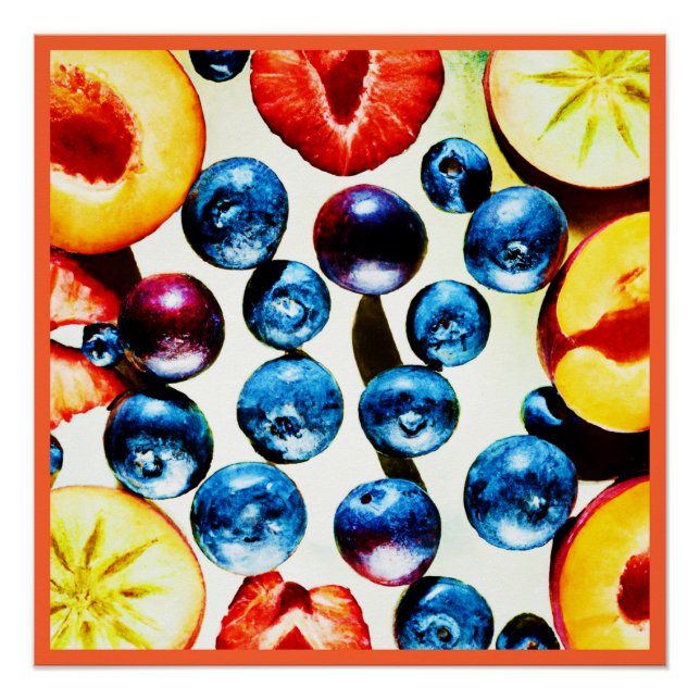 Poster Motif de Vibrance Fruitueuse (Devant)