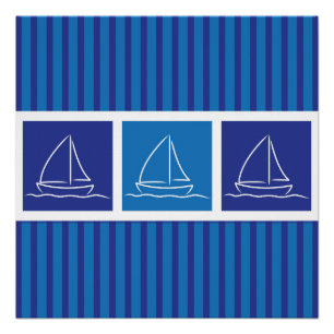 Poster Motif de yacht
