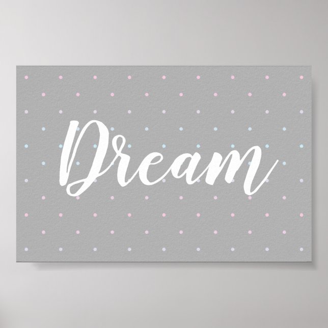 Poster Motif Dream Pastel Dot (Devant)
