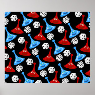 Poster Motif du divertissement et des jeux