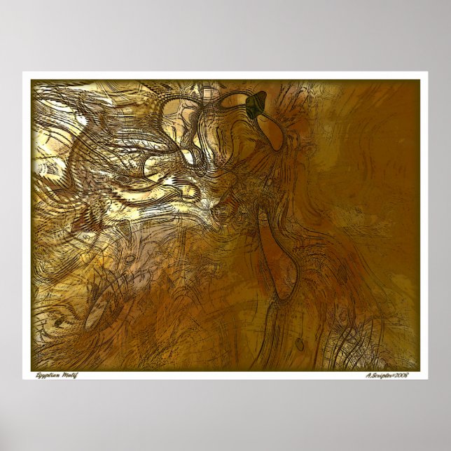 Poster Motif égyptien (Devant)