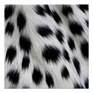 Poster Motif élégant en faux fourrure de dalmatien