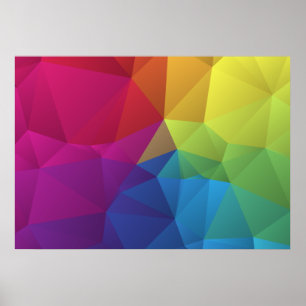 Poster motif géométrique abstrait, conception de triangle
