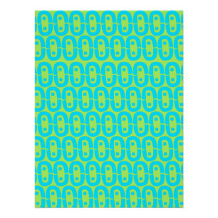 Poster Motif géométrique turquoise et vert lime