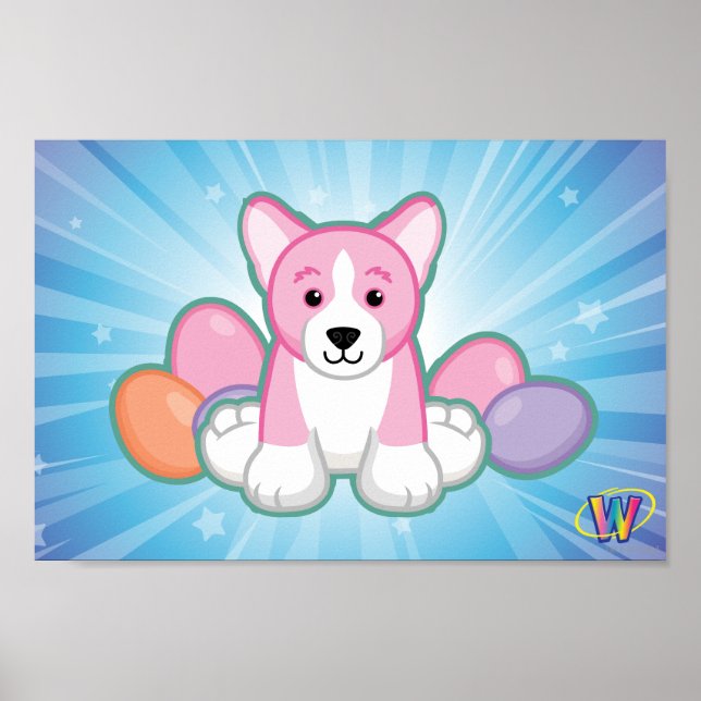 Poster Motif Lil Spring Corgi (Devant)