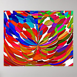 Poster Motif Lotus Magique Haute Énergie V1