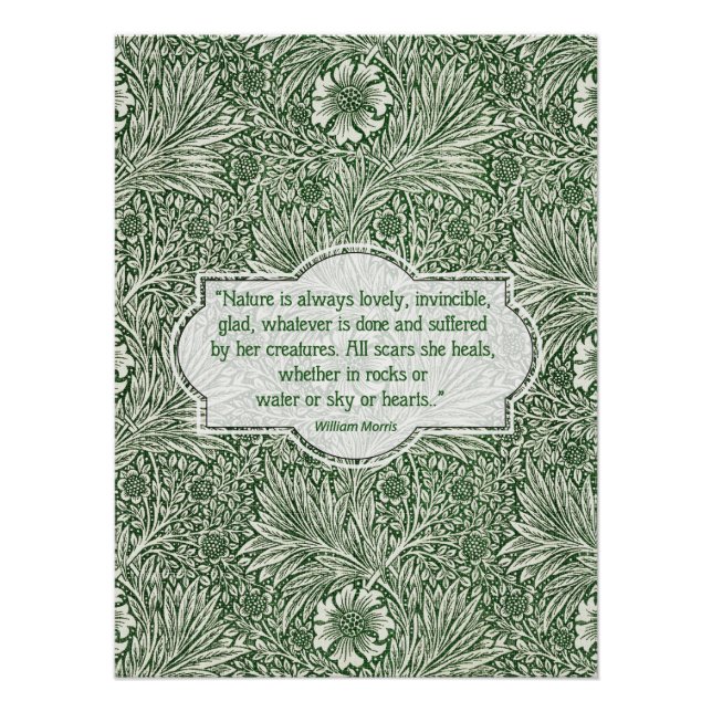Poster Motif Marigold - William Morris (Devant)
