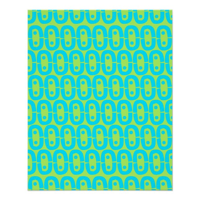 Poster motif moderne et coloré (Devant)