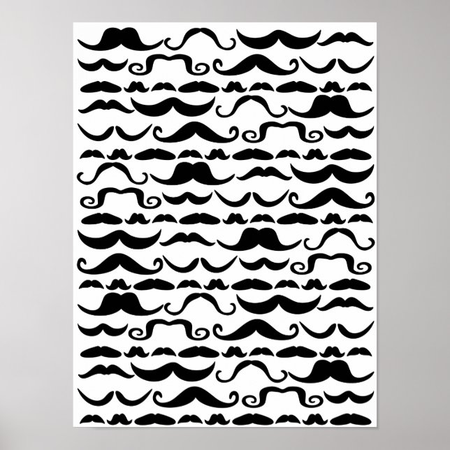 Poster Motif Moustache (Devant)