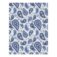 Motif Paisley Bleu