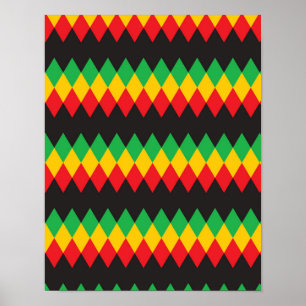 Poster Motif Rasta Diamond