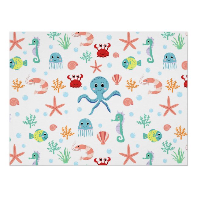 Poster Motif Sea World (Devant)