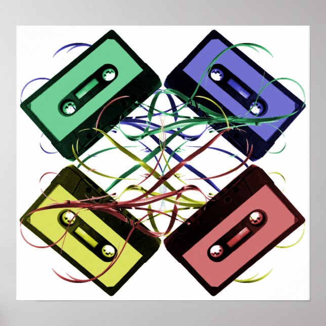 Poster Motif sur bande (Devant)