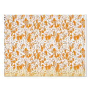 Poster Motif textile avec orange et gol vibrants