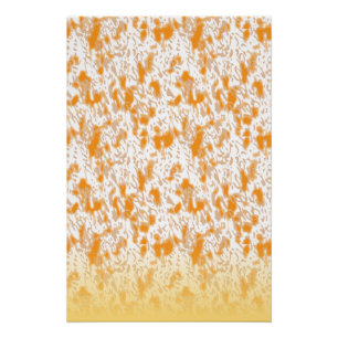 Poster Motif textile avec orange et gol vibrants