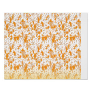 Poster Motif textile avec orange et gol vibrants