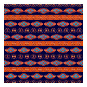 Poster Motif tribal ethnique du sud-ouest.