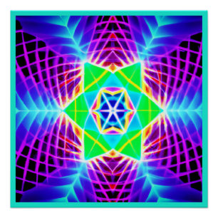 Poster Motif vif coloré