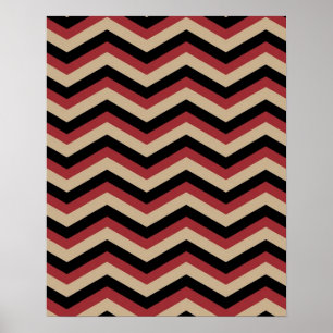 Poster Motif Zig Zag moderne