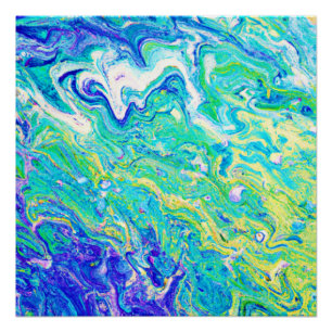 Poster Motifs de vagues mignons. Acheter maintenant