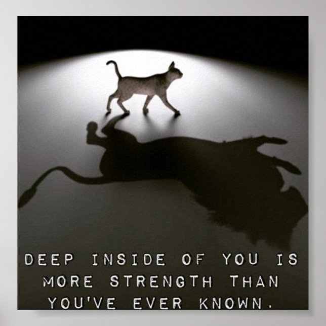 Poster motivant sur la force (Devant)