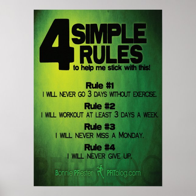 Poster Motivation de l'entraînement (Devant)